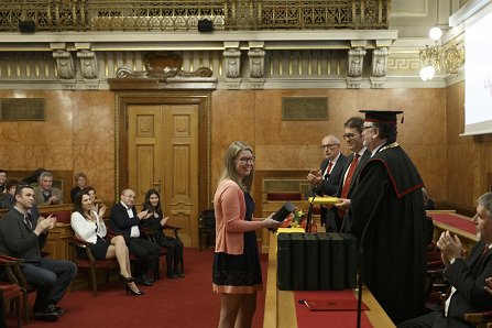 Katarina ŠOLN - najboljša diplomantka oz. diplomant podiplomskega študijskega programa druge stopnje v letu 2018