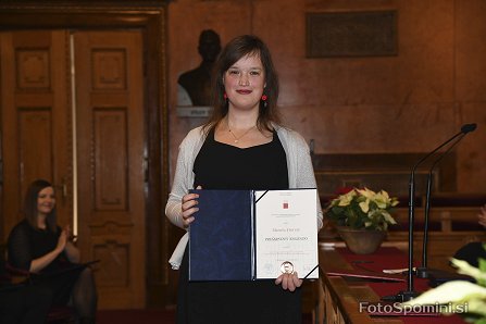 Maruša Horvat, , prejemnik Prešernove nagrade fakultete za leto 2019